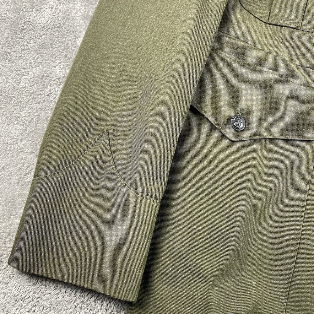 Defense Logistics Agency Button Up Uniform Jacket Mens‎ 40 R Green - Picture 4 of 16